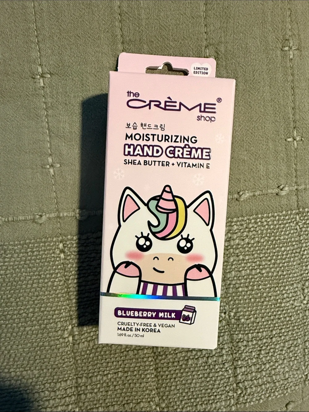 2/$20 the CRÈME shop Moisturizing Hand Crème - Pink Unicorn (Blueberry Milk)